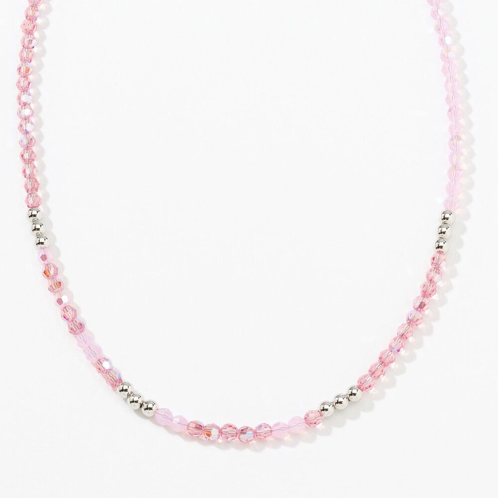 Mindful necklace, pink ~ Touchstone Crystal‎